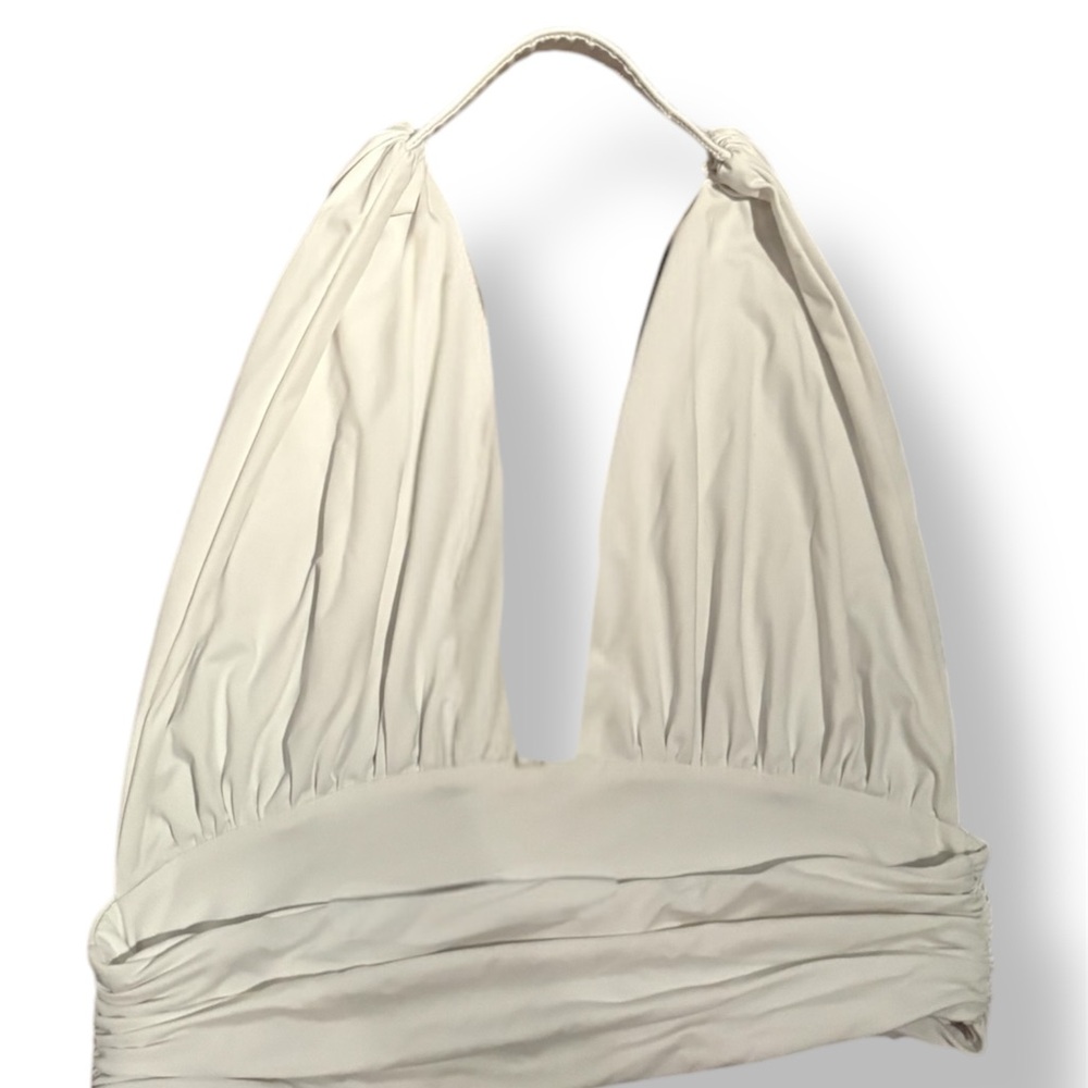 Cream Halter Top